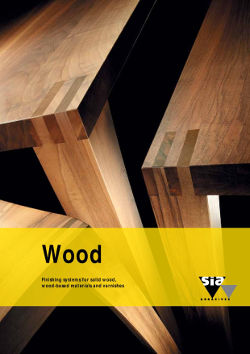 Wood - Finishing systems for solid wood, wood-based materials and varnishes
