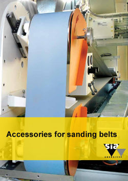 Accessories for sanding belts